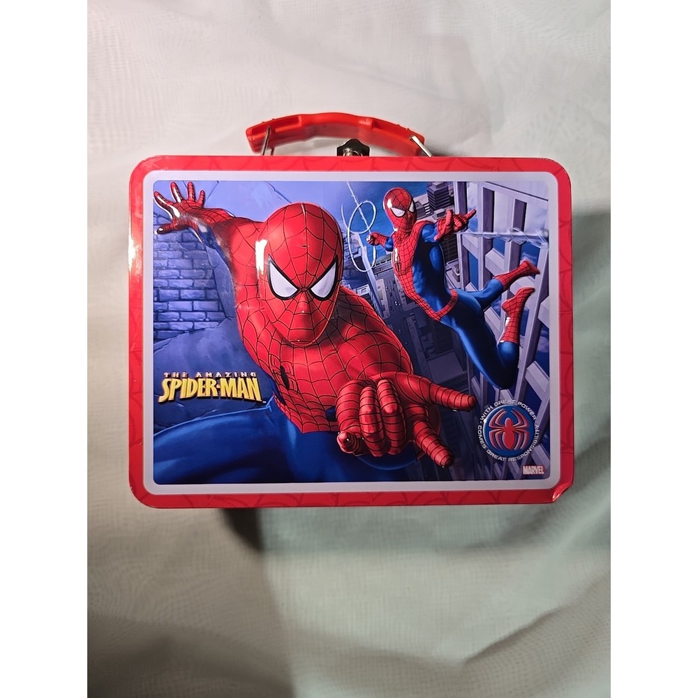 Spider-man ~3D‎ Edition ~Marvel Comics ~Tin Lunch Box GUC